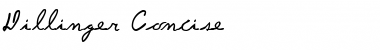 Download Dillinger Concise Font Title Preview