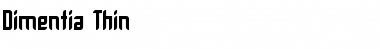 Download Dimentia Thin Font Title Preview
