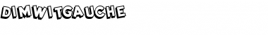 Download DimWitGauche Regular Font Title Preview