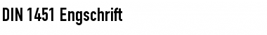 Download DIN 1451 Engschrift Regular Font Title Preview