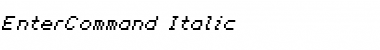 Download EnterCommand Italic Font Title Preview
