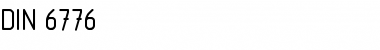 Download DIN 6776 Regular Font Title Preview