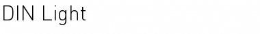 Download DIN Light Regular Font Title Preview