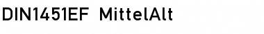 Download DIN1451EF Regular Font Title Preview