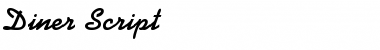 Download Diner Script Regular Font Title Preview