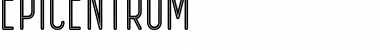 Download Epicentrum Regular Font Title Preview