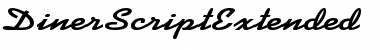 Download DinerScriptExtended Regular Font Title Preview