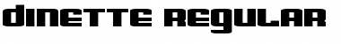 Download Dinette Regular Font Title Preview