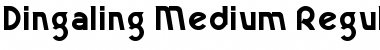 Download Dingaling Medium Regular Font Title Preview