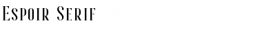 Download Espoir Serif Free Regular Font Title Preview