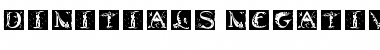 Download Dinitials Negative ITC TT Regular Font Title Preview