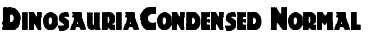Download DinosauriaCondensed Normal Font Title Preview