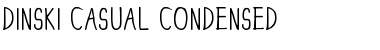 Download DINSKI CASUAL CONDENSED Regular Font Title Preview