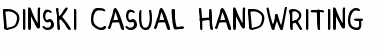 Download DINSKI CASUAL HANDWRITING Regular Font Title Preview