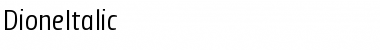 Download DioneItalic Regular Font Title Preview