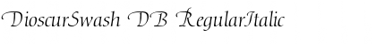 Download DioscurSwash DB RegularItalic Font Title Preview