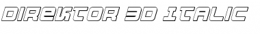 Download Direktor 3D Italic Italic Font Title Preview