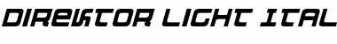 Download Direktor Light Italic Light Italic Font Title Preview