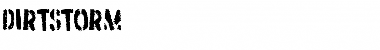 Download Dirtstorm Regular Font Title Preview