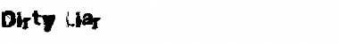 Download Dirty Liar Regular Font Title Preview