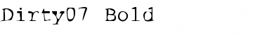 Download Dirty07 Bold Font Title Preview