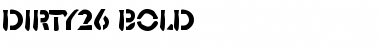 Download Dirty26 Bold Font Title Preview