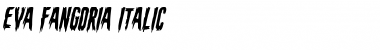 Download Eva Fangoria Italic Italic Font Title Preview