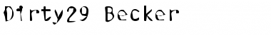 Download Dirty29 Becker Regular Font Title Preview