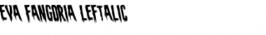 Download Eva Fangoria Leftalic Italic Font Title Preview