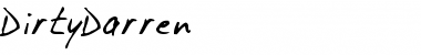 Download DirtyDarren Regular Font Title Preview