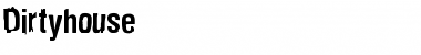 Download Dirtyhouse Medium Font Title Preview
