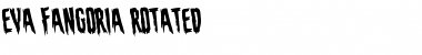 Download Eva Fangoria Rotated Regular Font Title Preview