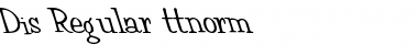 Download Dis Regular Font Title Preview