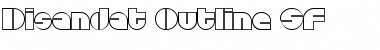 Download Disandat Outline SF Regular Font Title Preview
