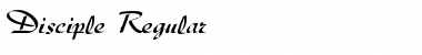 Download Disciple Regular Font Title Preview
