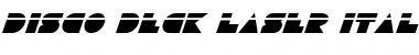 Download Disco Deck Laser Italic Laser Italic Font Title Preview