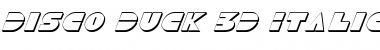 Download Disco Duck 3D Italic 3D Italic Font Title Preview