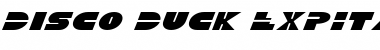 Download Disco Duck ExpItalic ExpItalic Font Title Preview