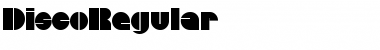 Download DiscoRegular Regular Font Title Preview