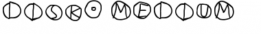 Download DiskO-Medium Regular Font Title Preview