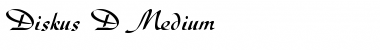 Download Diskus D Regular Font Title Preview
