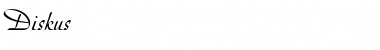 Download Diskus RomanItalic Font Title Preview