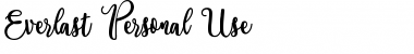Download Everlast Personal Use Regular Font Title Preview