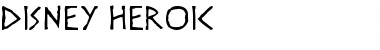 Download Disney Heroic Regular Font Title Preview
