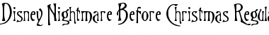 Download Disney Nightmare Before Christmas Regular Font Title Preview