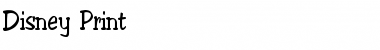 Download Disney Print Regular Font Title Preview