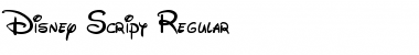 Download Disney Script Regular Font Title Preview