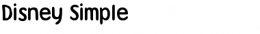 Download Disney Simple Regular Font Title Preview