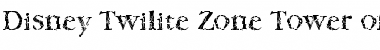 Download Disney Twilite Zone Tower of Terror Book Font Title Preview