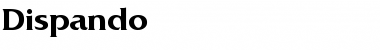 Download Dispando Regular Font Title Preview